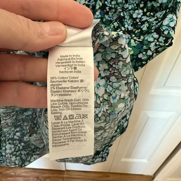 J. Crew Blue Floral Midi Dress - Picture 9 of 9